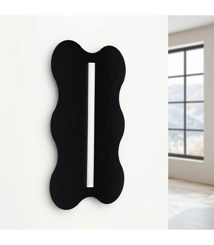 Klover Flush Wall Lamp Black 1x S14d-4