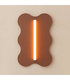 Klover Flush Wall Lamp Mocca 1x S14d-2