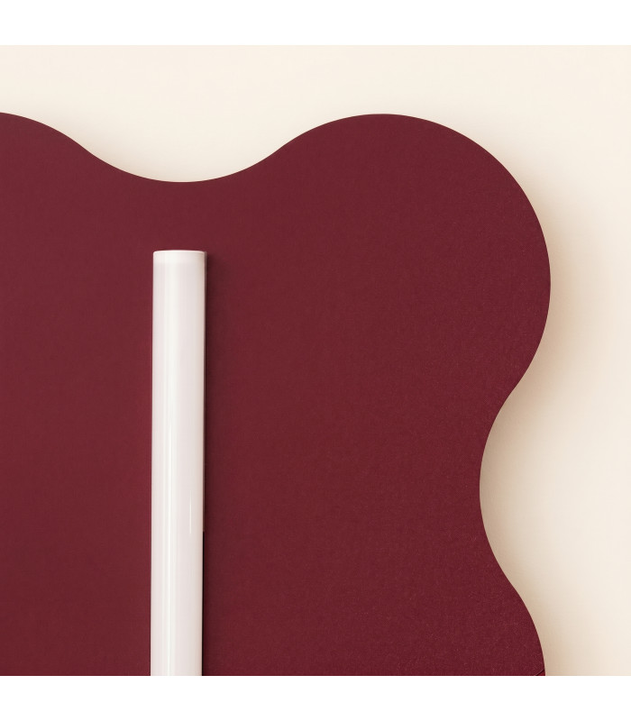 Klover Flush Wall Lamp Burgundy 1x S14d-6