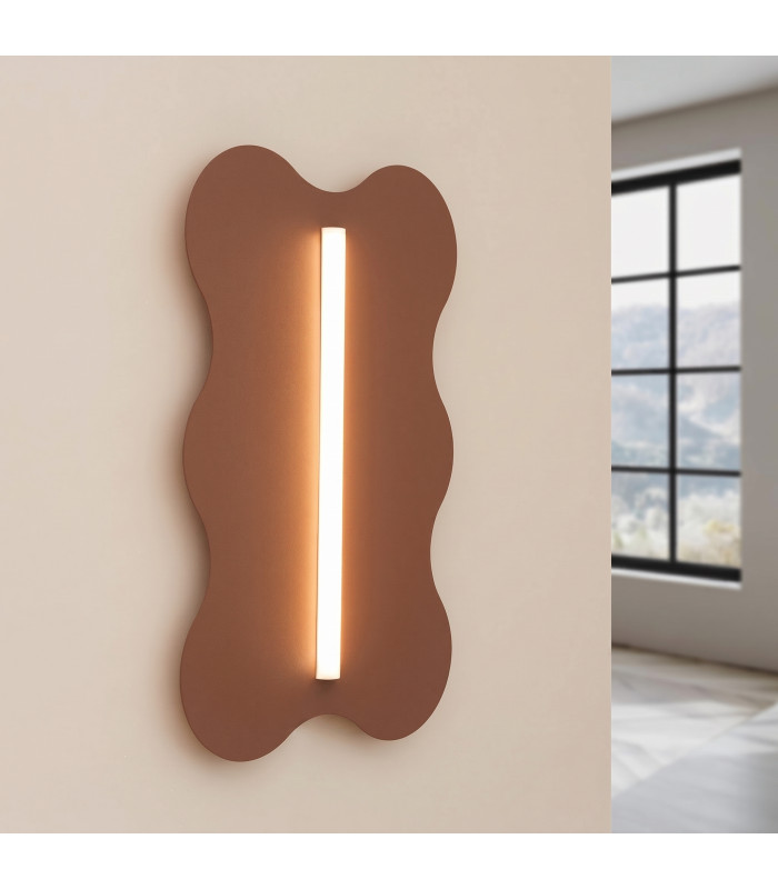 Klover Flush Wall Lamp Mocca 1x S14d-3