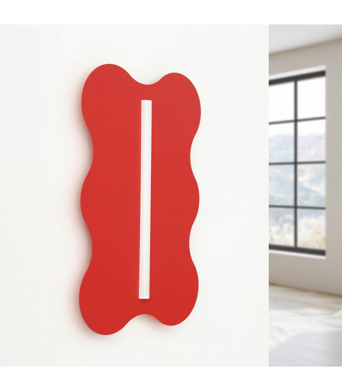 Klover Flush Wall Lamp Red 1x S14d-4