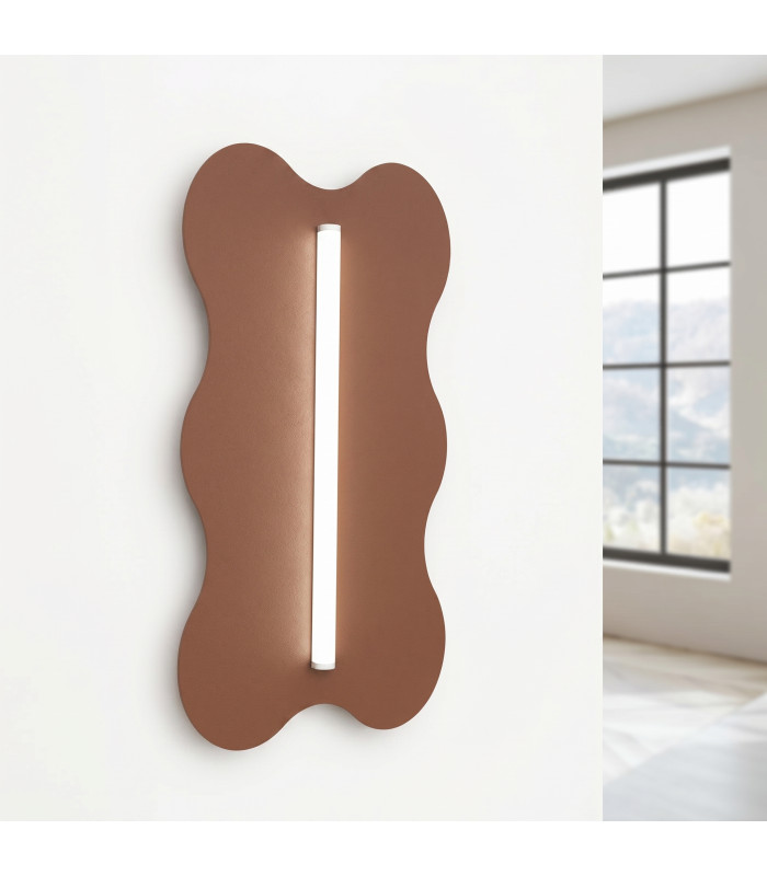 Klover Flush Wall Lamp Mocca 1x S14d-4