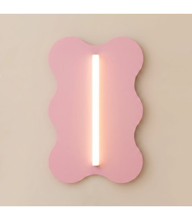 Klover Flush Wall Lamp Pink 1x S14d-2