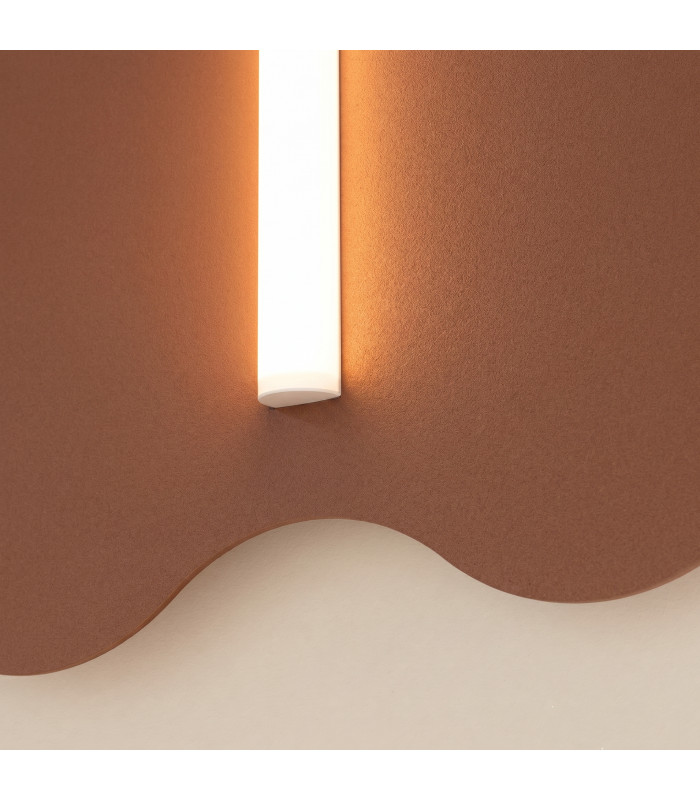 Klover Flush Wall Lamp Mocca 1x S14d-5