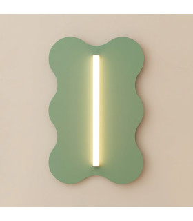 Klover Flush Wall Lamp Sage 1x S14d-2