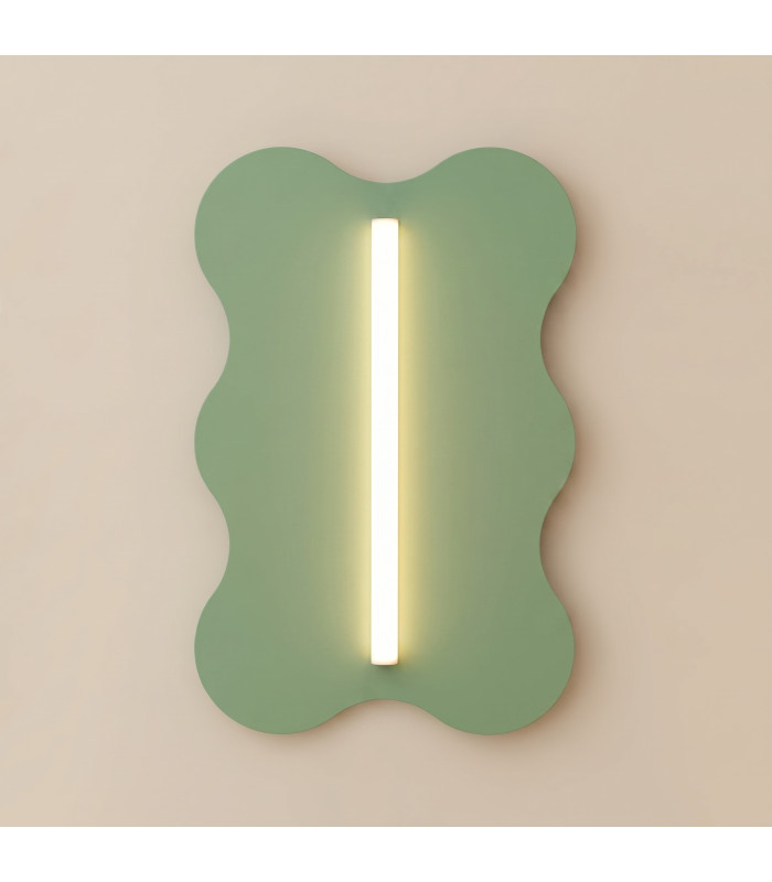 Klover Flush Wall Lamp Sage 1x S14d-2