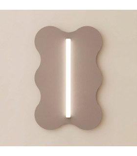 Klover Flush Wall Lamp Taupe 1x S14d-2