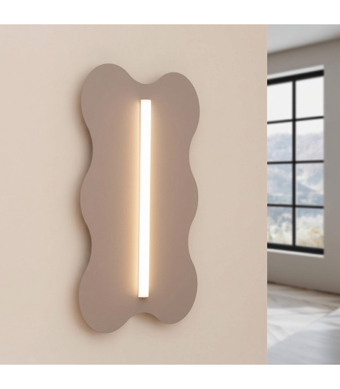 Klover Flush Wall Lamp Taupe 1x S14d-3
