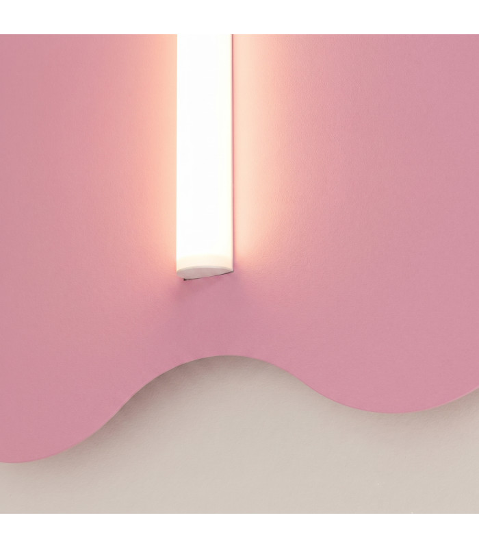 Klover Flush Wall Lamp Pink 1x S14d-5