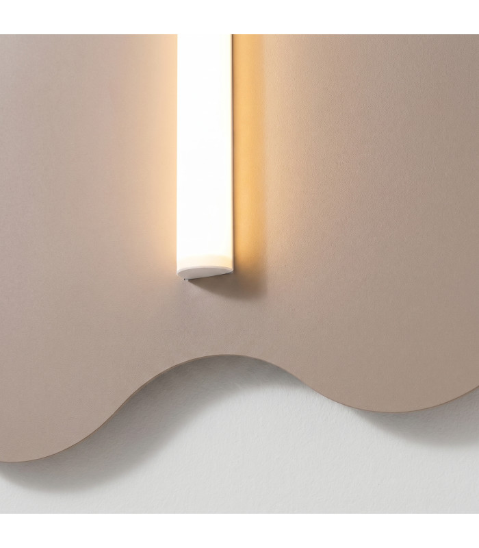 Klover Flush Wall Lamp Taupe 1x S14d-5