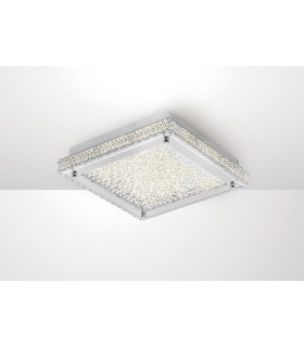 Flush Ceiling 18W 1800lm LED 4000K Stainless Steel, Crystal - 2