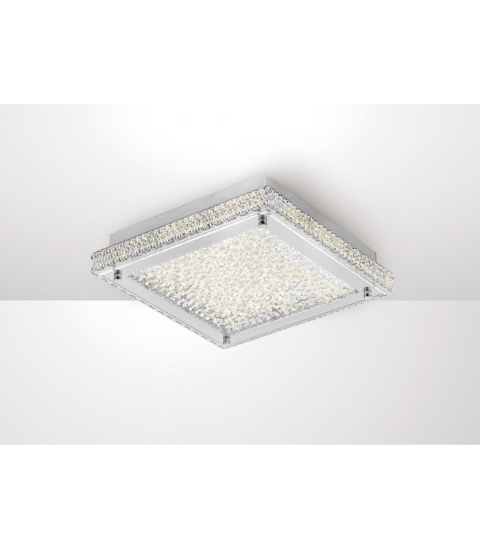 Flush Ceiling 18W 1800lm LED 4000K Stainless Steel, Crystal - 2
