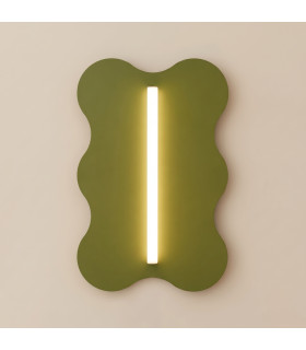 Klover Flush Wall Lamp Olive Green 1x S14d-2