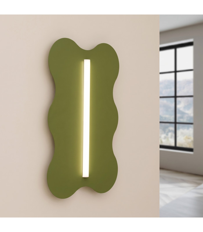 Klover Flush Wall Lamp Olive Green 1x S14d-3