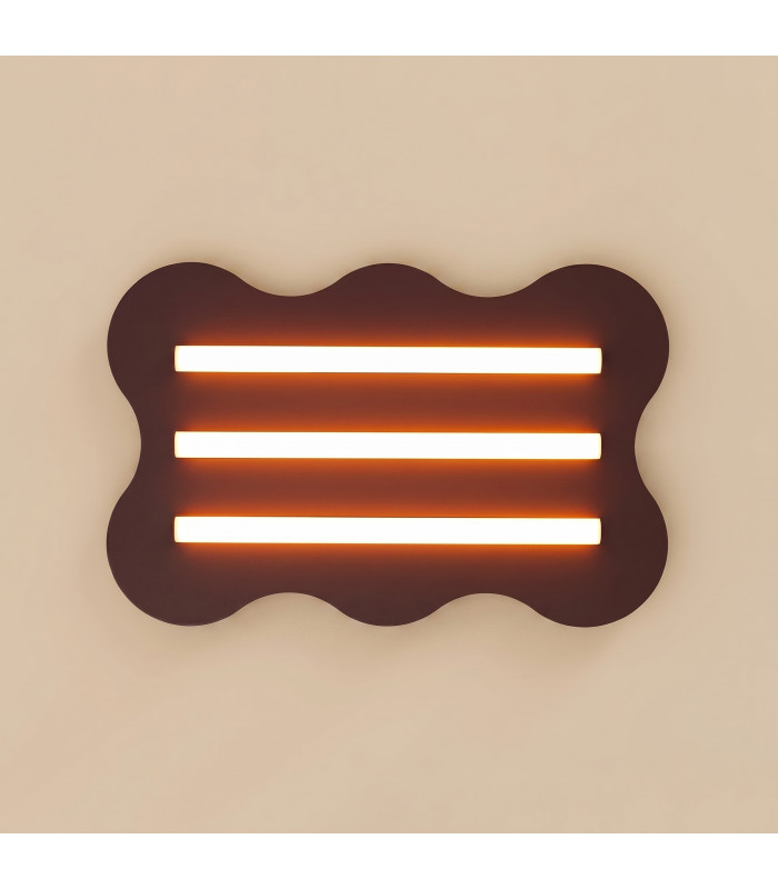 Klover Flush Ceiling Light Brown 1x S14d-2