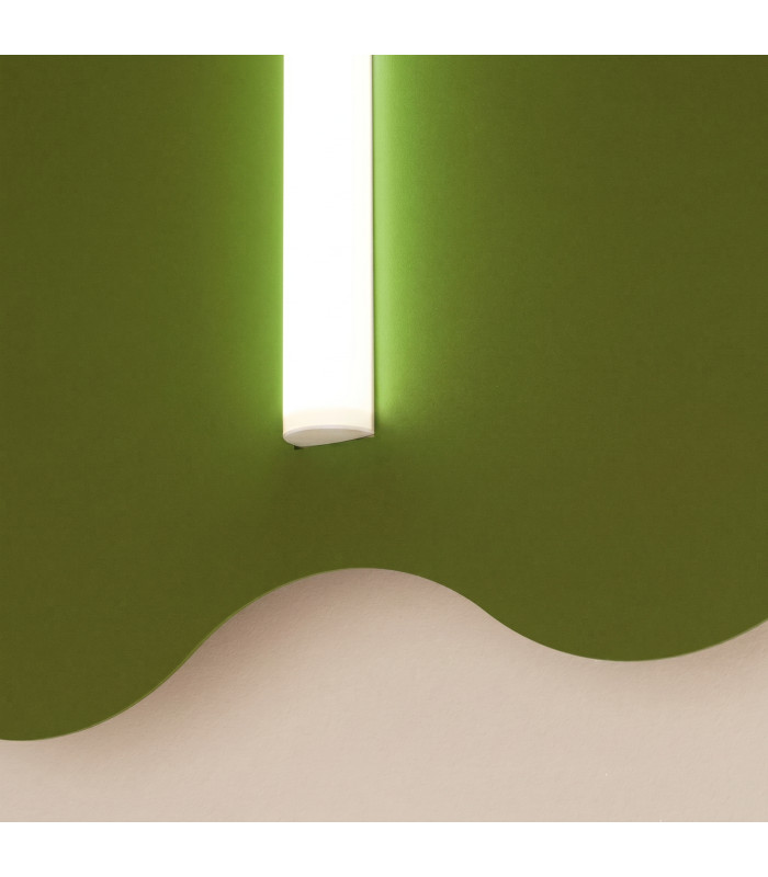 Klover Flush Wall Lamp Olive Green 1x S14d-5