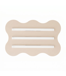 Klover Flush Ceiling Light Beige 1x S14d-1