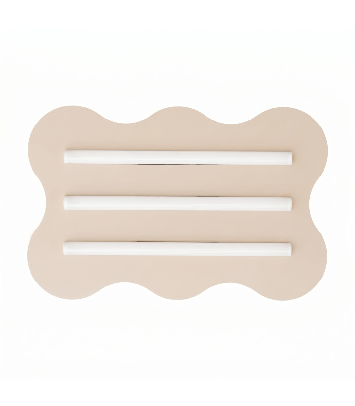 Klover Flush Ceiling Light Beige 1x S14d-1