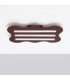 Klover Flush Ceiling Light Brown 1x S14d-4