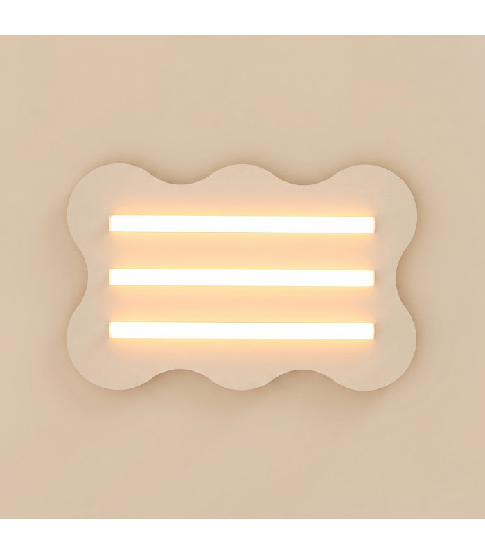 Klover Flush Ceiling Light Beige 1x S14d-2