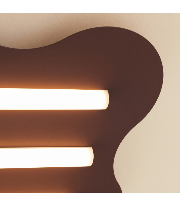 Klover Flush Ceiling Light Brown 1x S14d-5