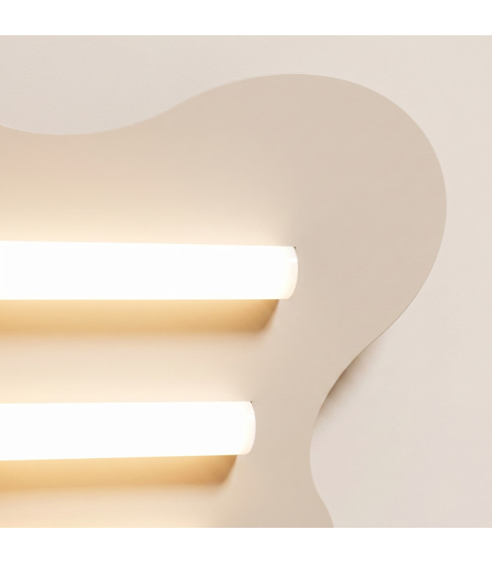 Klover Flush Ceiling Light Beige 1x S14d-5