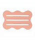 Klover Flush Ceiling Light Peach 1x S14d-1