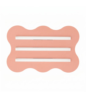 Klover Flush Ceiling Light Peach 1x S14d-1