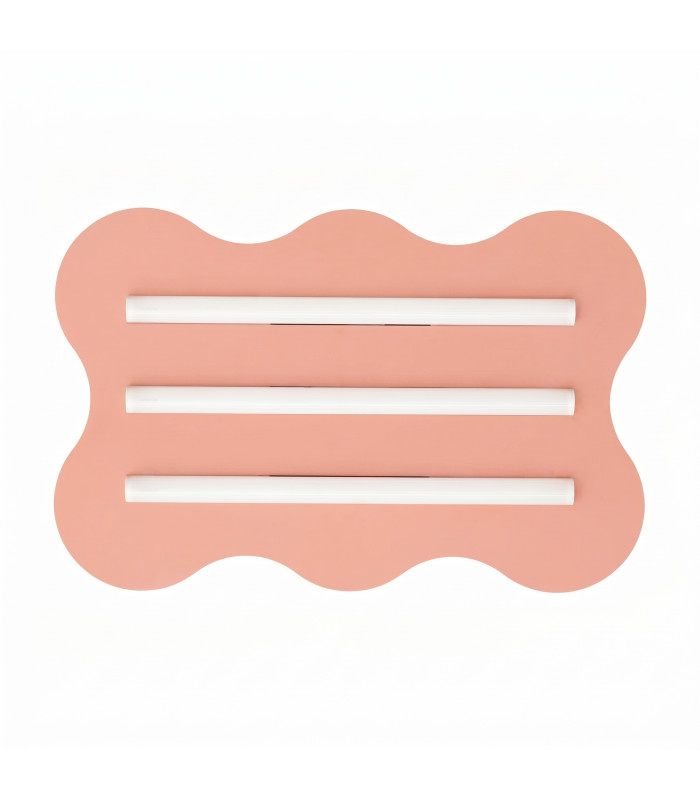 Klover Flush Ceiling Light Peach 1x S14d-1