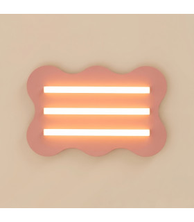 Klover Flush Ceiling Light Peach 1x S14d-2