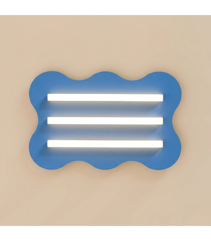 Klover Flush Ceiling Light Blue 1x S14d-2