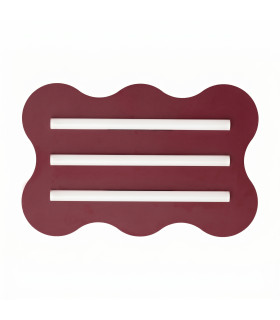 Klover Flush Ceiling Light Burgundy 1x S14d-1