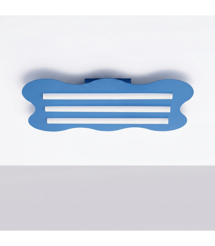 Klover Flush Ceiling Light Blue 1x S14d-4