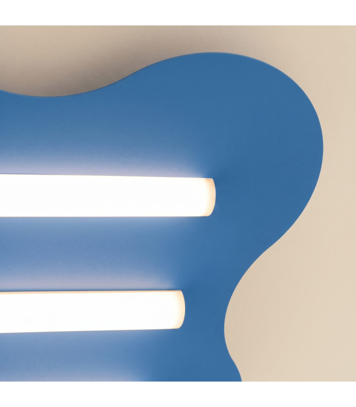 Klover Flush Ceiling Light Blue 1x S14d-5