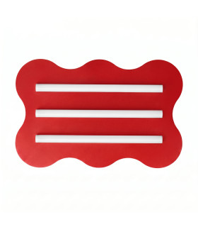 Klover Flush Ceiling Light Red 1x S14d-1