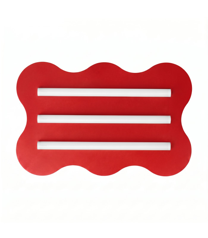 Klover Flush Ceiling Light Red 1x S14d-1