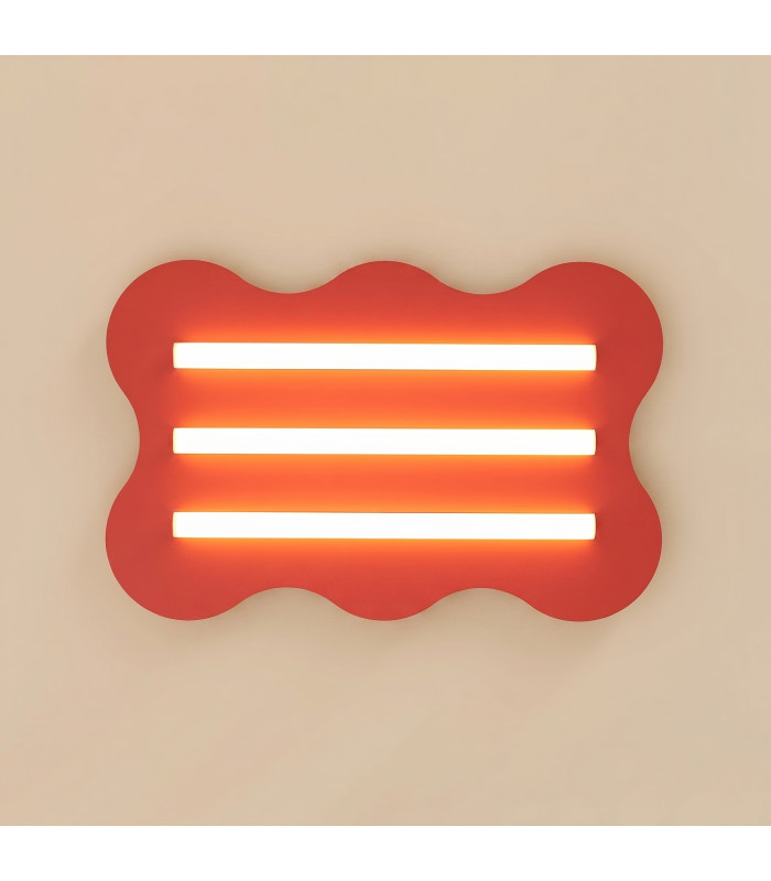 Klover Flush Ceiling Light Red 1x S14d-2