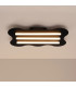 Klover Flush Ceiling Light Black 1x S14d-3