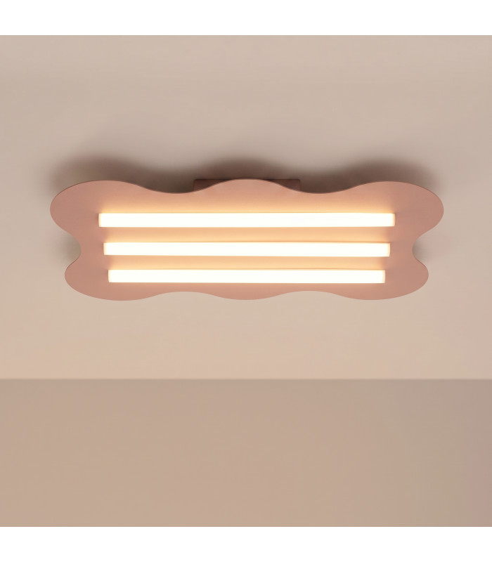Klover Flush Ceiling Light Mocca 1x S14d-3