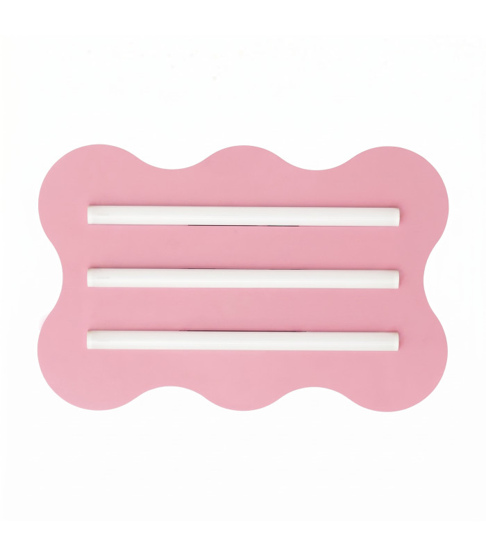 Klover Flush Ceiling Light Pink 1x S14d-1