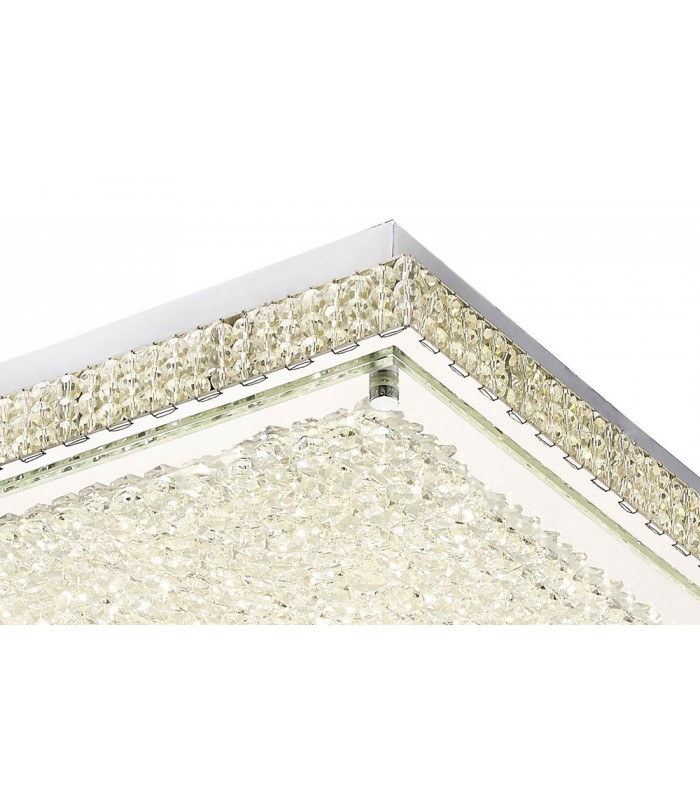 Flush Ceiling 21W 2100lm LED 4000K Stainless Steel, Crystal - 5