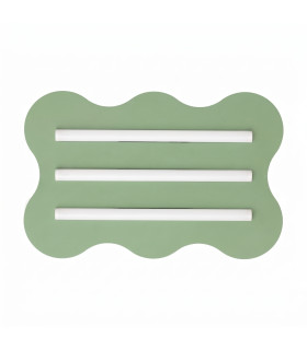 Klover Flush Ceiling Light Sage 1x S14d-1
