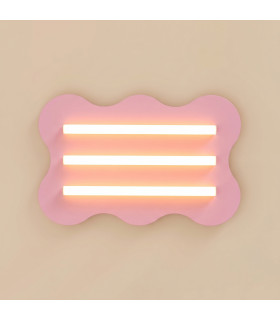 Klover Flush Ceiling Light Pink 1x S14d-2