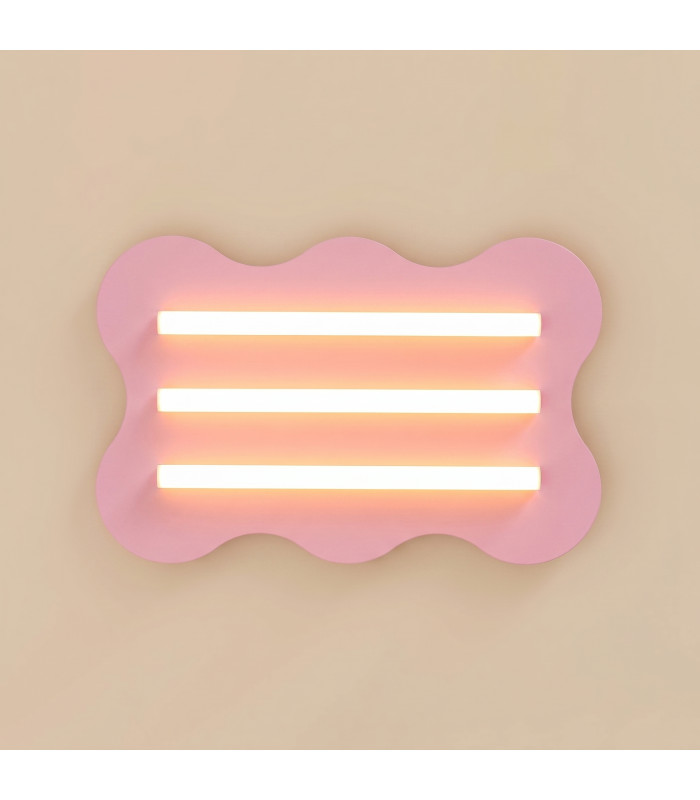 Klover Flush Ceiling Light Pink 1x S14d-2