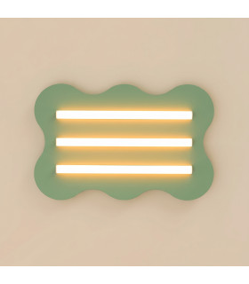 Klover Flush Ceiling Light Sage 1x S14d-2