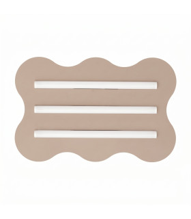 Klover Flush Ceiling Light Taupe 1x S14d-1