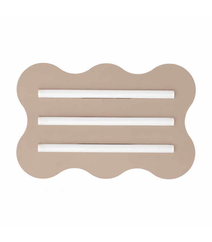 Klover Flush Ceiling Light Taupe 1x S14d-1