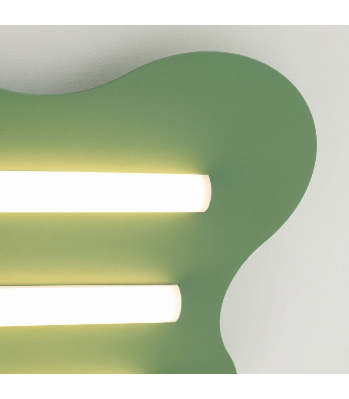 Klover Flush Ceiling Light Sage 1x S14d-5