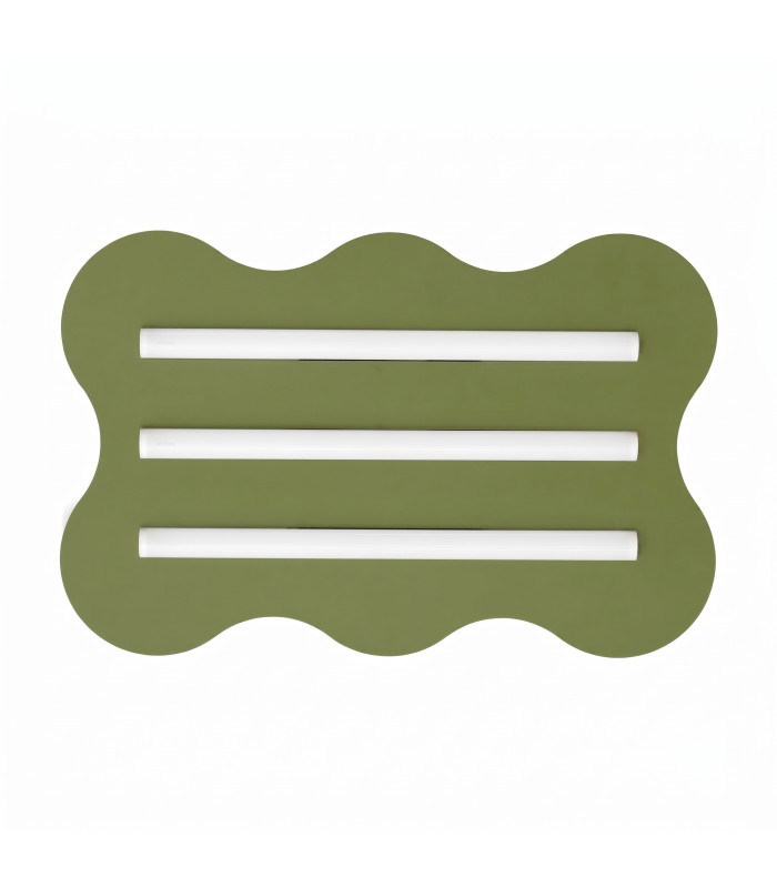 Klover Flush Ceiling Light Olive Green 1x S14d-1