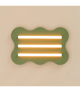 Klover Flush Ceiling Light Olive Green 1x S14d-2